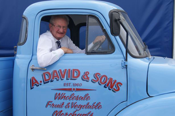 Arthur David sitting in cab of delivery van